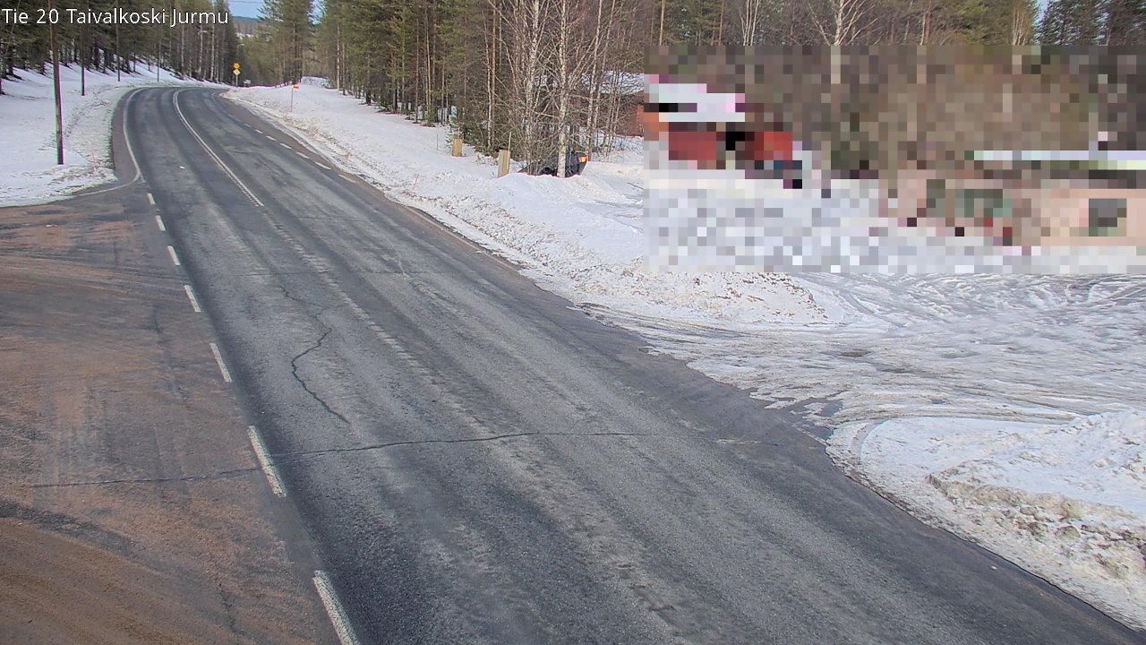 Weather Camera Image Road 20 Taivalkoski, Jurmu, Taivalkoski, Pohjois-Pohjanmaa