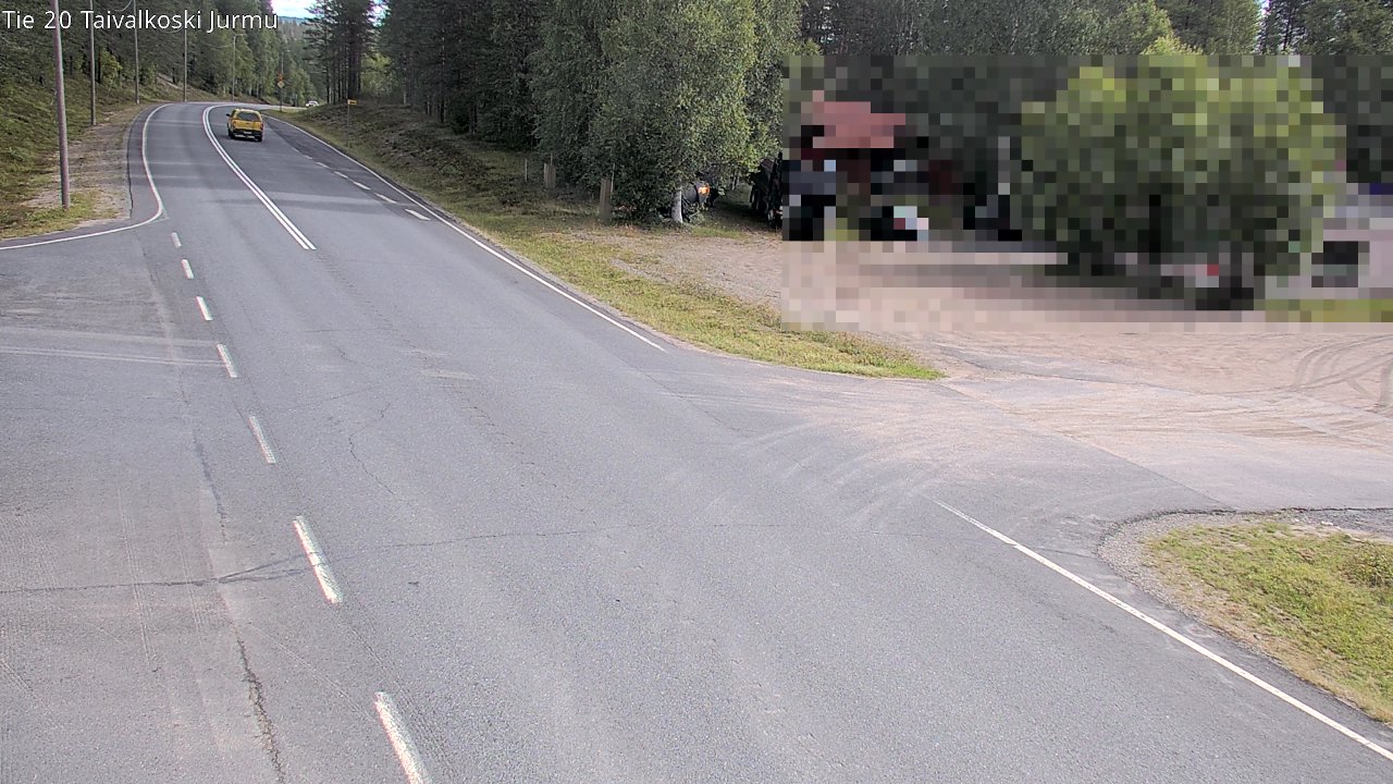 Weather Camera Image Road 20 Taivalkoski, Jurmu, Taivalkoski, Pohjois-Pohjanmaa