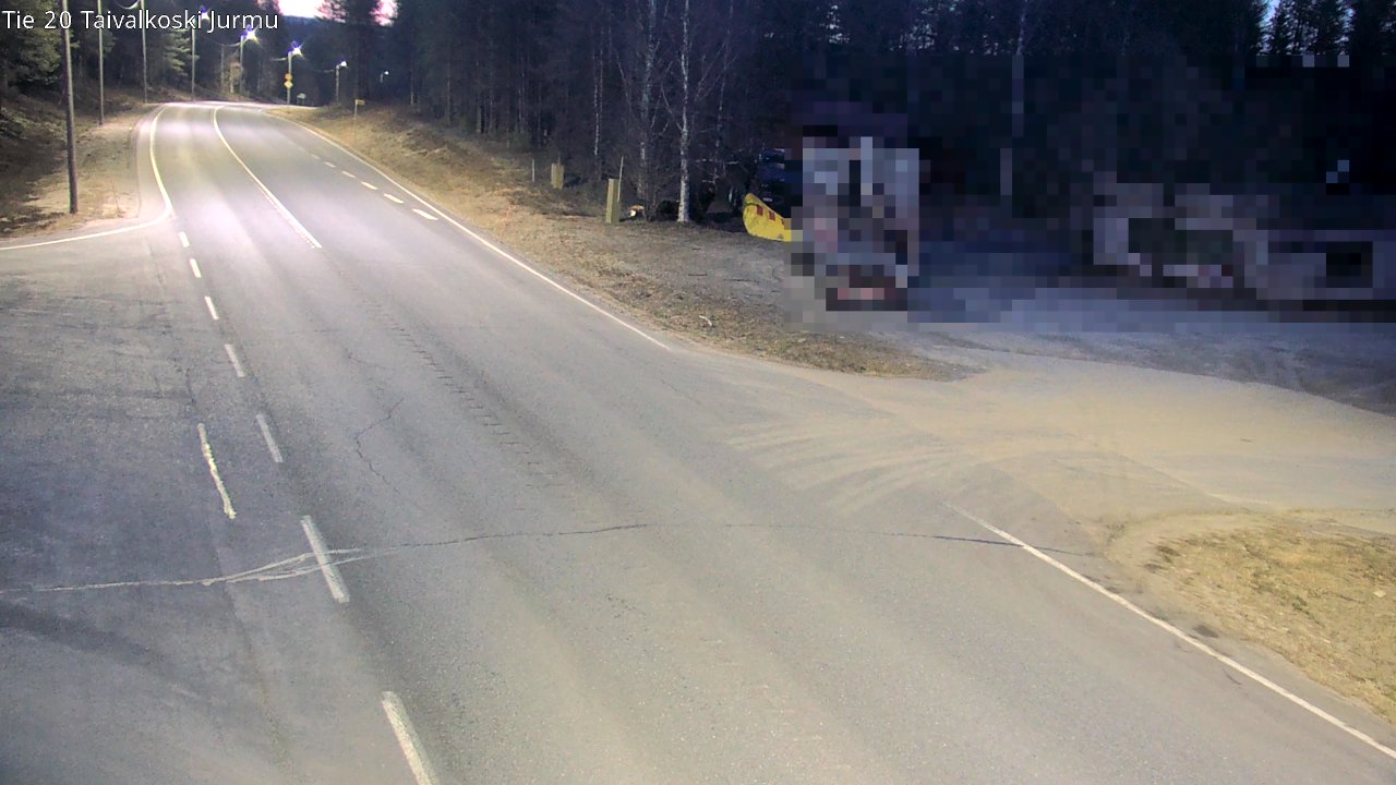 Weather Camera Image Road 20 Taivalkoski, Jurmu, Taivalkoski, Pohjois-Pohjanmaa