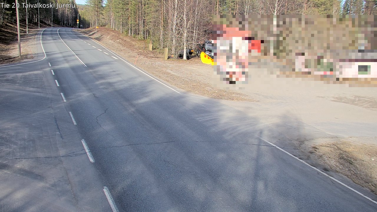 Weather Camera Image Road 20 Taivalkoski, Jurmu, Taivalkoski, Pohjois-Pohjanmaa
