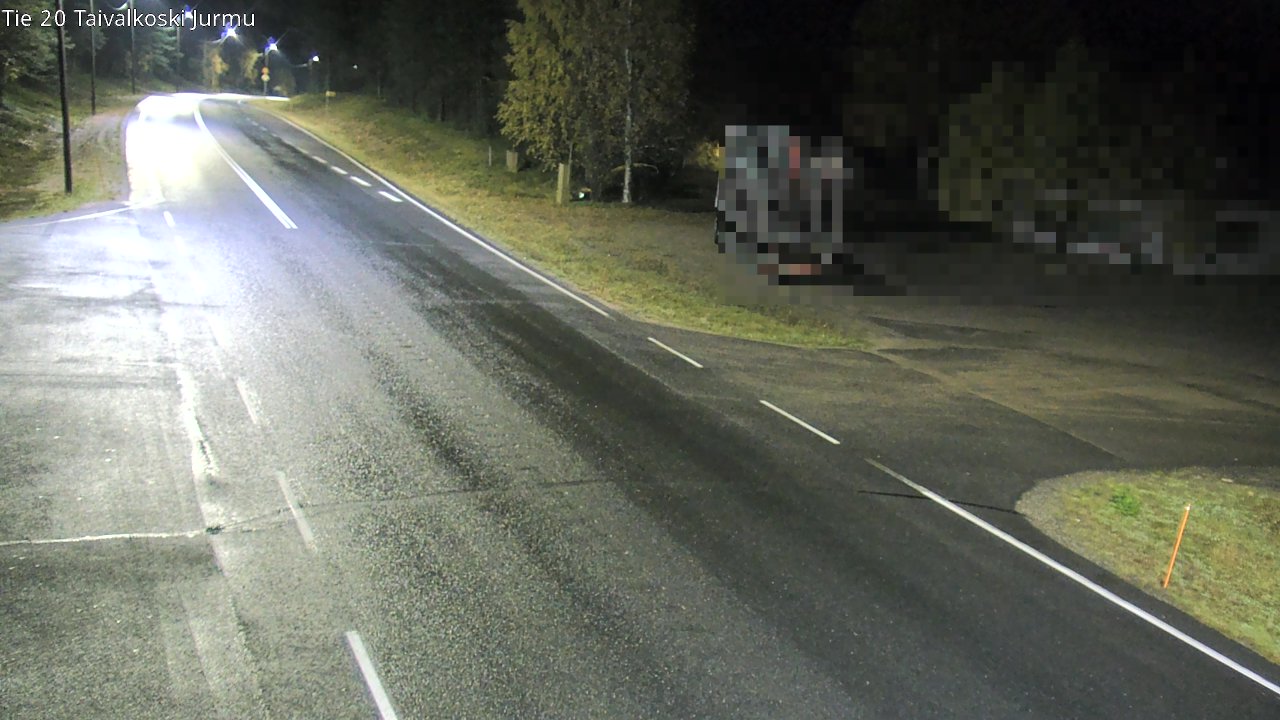 Weather Camera Image Väg 20 Taivalkoski, Jurmu, Taivalkoski, Pohjois-Pohjanmaa