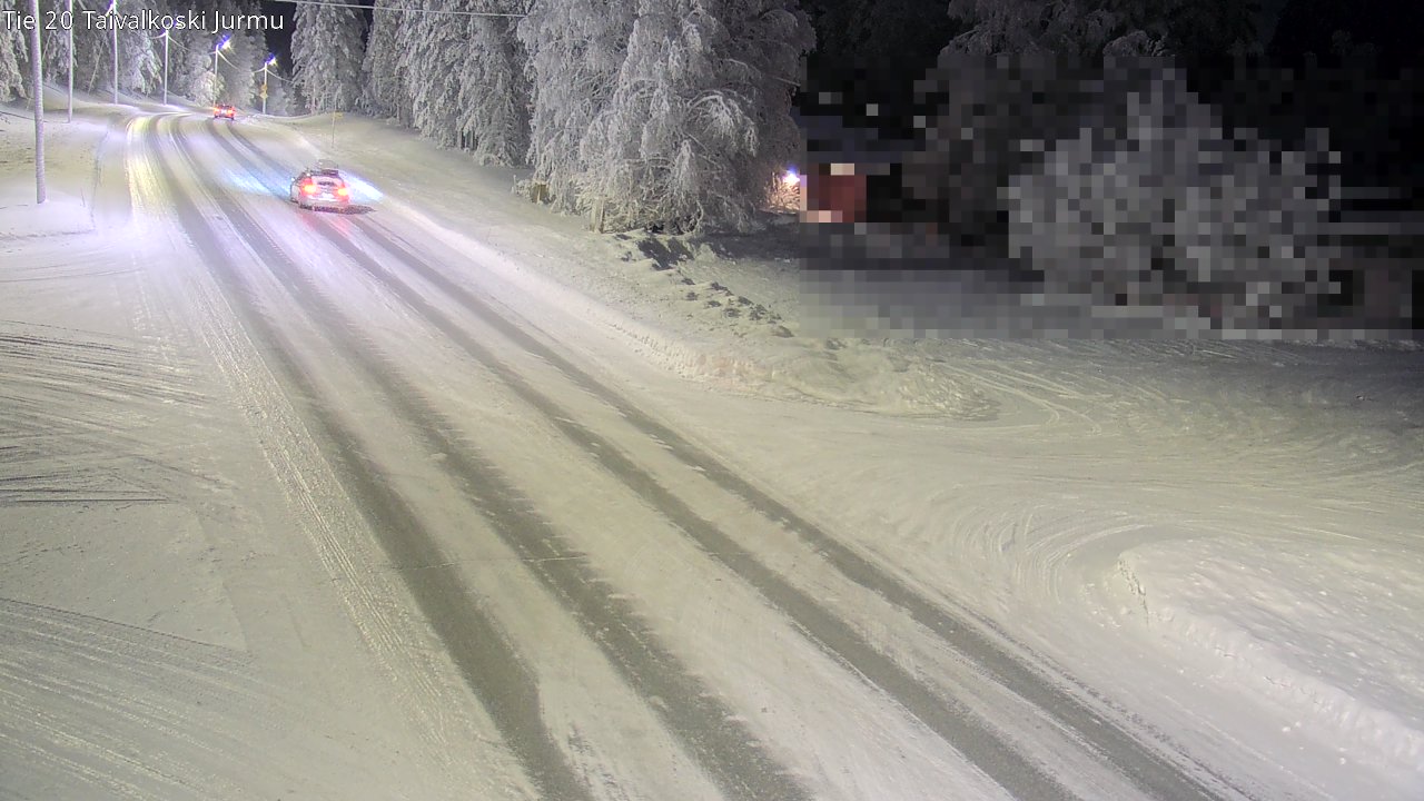 Weather Camera Image Road 20 Taivalkoski, Jurmu, Taivalkoski, Pohjois-Pohjanmaa