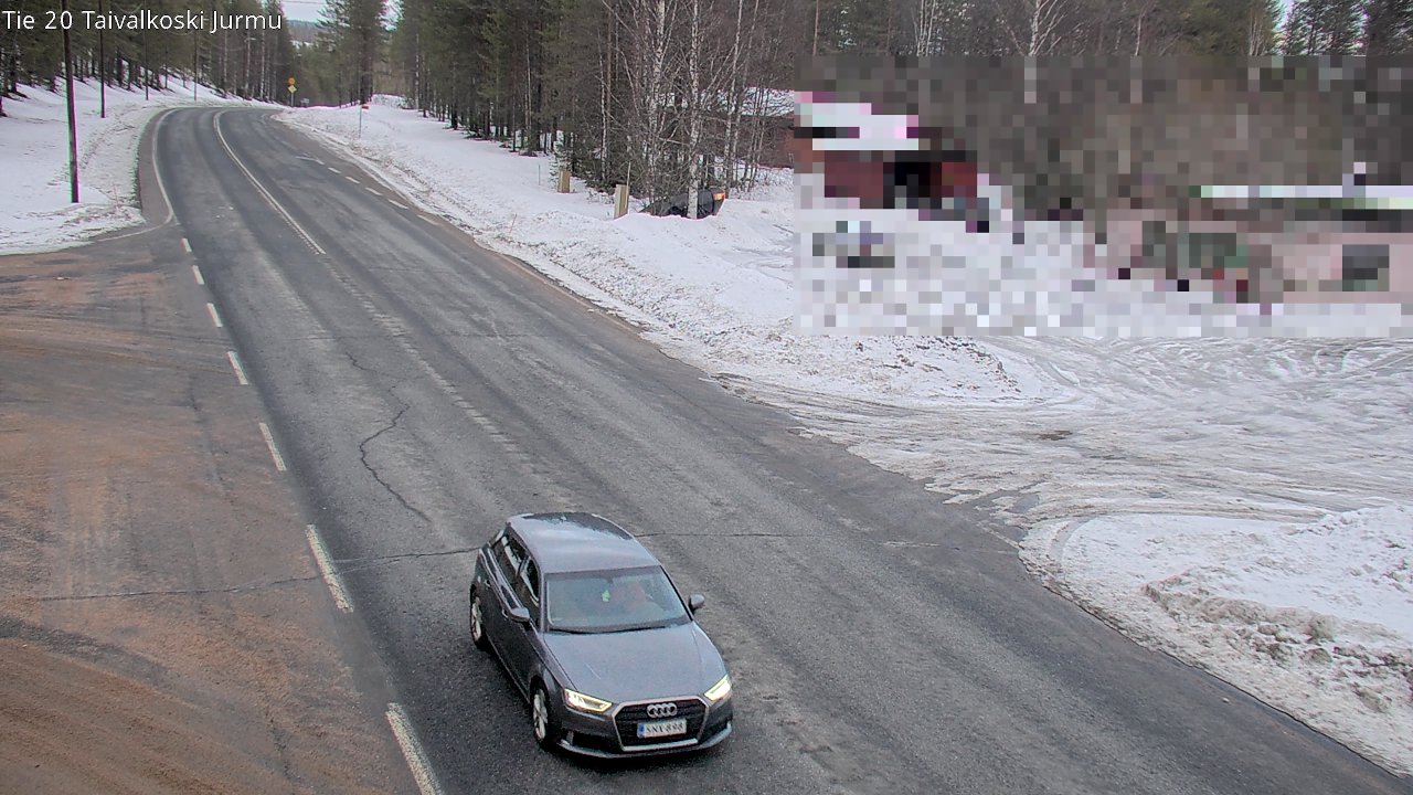 Weather Camera Image Väg 20 Taivalkoski, Jurmu, Taivalkoski, Pohjois-Pohjanmaa