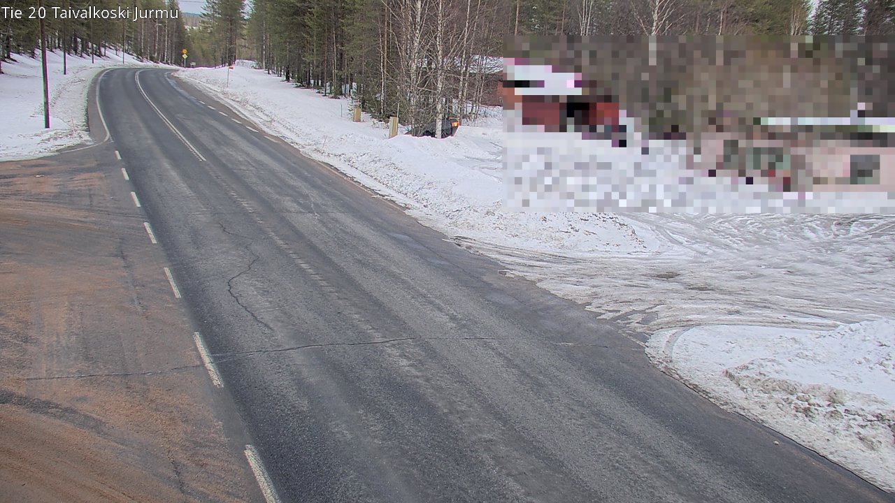Weather Camera Image Road 20 Taivalkoski, Jurmu, Taivalkoski, Pohjois-Pohjanmaa