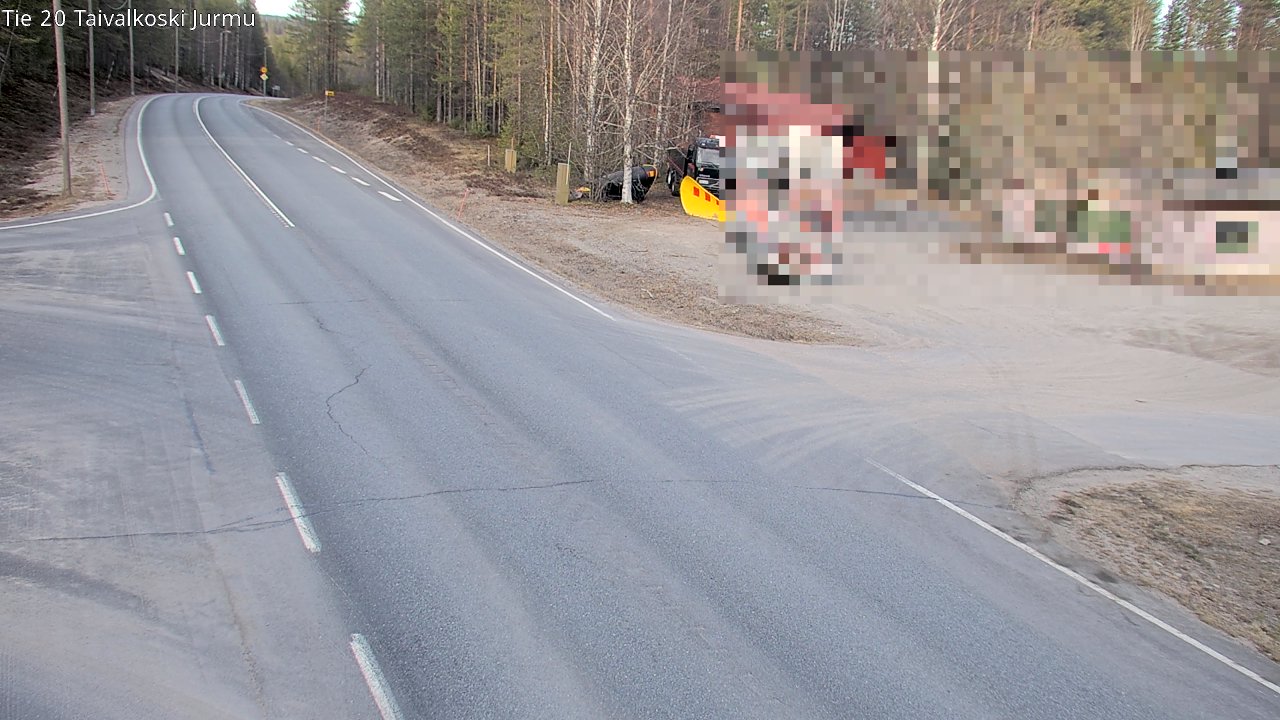 Weather Camera Image Road 20 Taivalkoski, Jurmu, Taivalkoski, Pohjois-Pohjanmaa