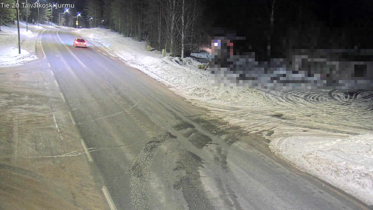 Weather Camera Image Road 20 Taivalkoski, Jurmu, Taivalkoski, Pohjois-Pohjanmaa