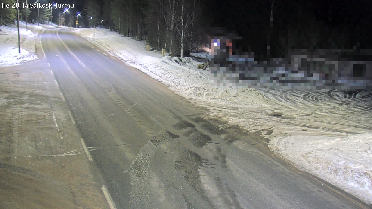 Weather Camera Image Väg 20 Taivalkoski, Jurmu, Taivalkoski, Pohjois-Pohjanmaa