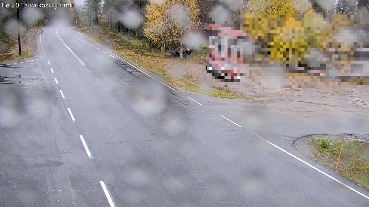 Weather Camera Image Road 20 Taivalkoski, Jurmu, Taivalkoski, Pohjois-Pohjanmaa