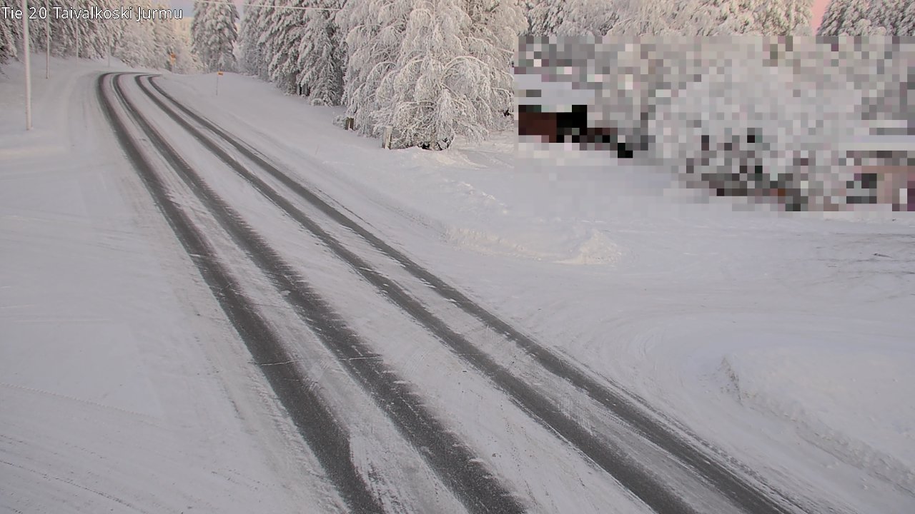 Weather Camera Image Road 20 Taivalkoski, Jurmu, Taivalkoski, Pohjois-Pohjanmaa