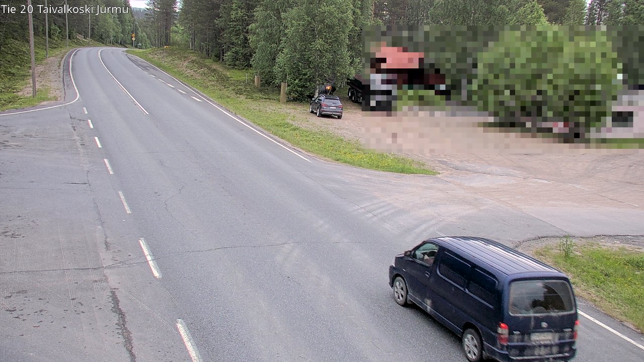 Kelikamerat Kuva Tie 20 Taivalkoski, Jurmu, Taivalkoski, Pohjois-Pohjanmaa