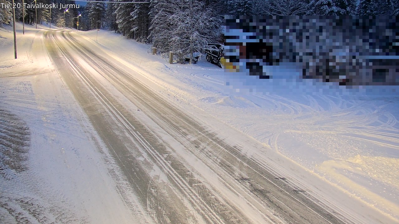 Weather Camera Image Väg 20 Taivalkoski, Jurmu, Taivalkoski, Pohjois-Pohjanmaa