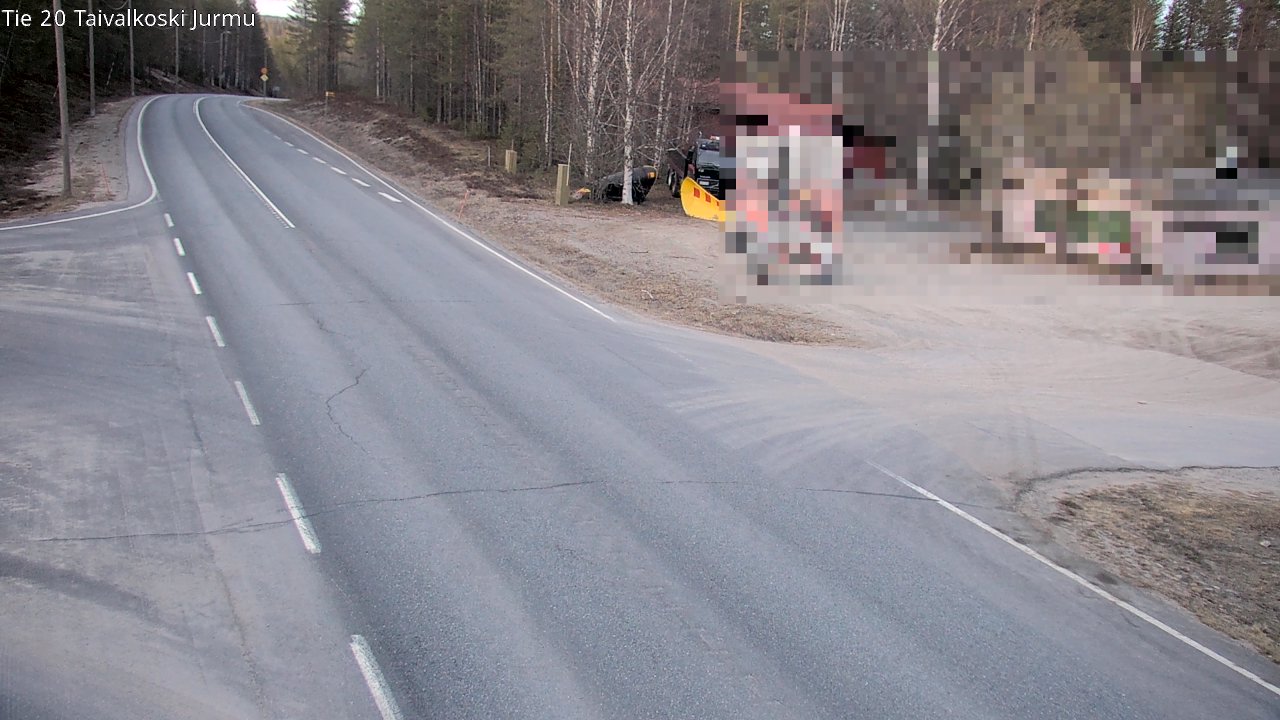 Weather Camera Image Road 20 Taivalkoski, Jurmu, Taivalkoski, Pohjois-Pohjanmaa