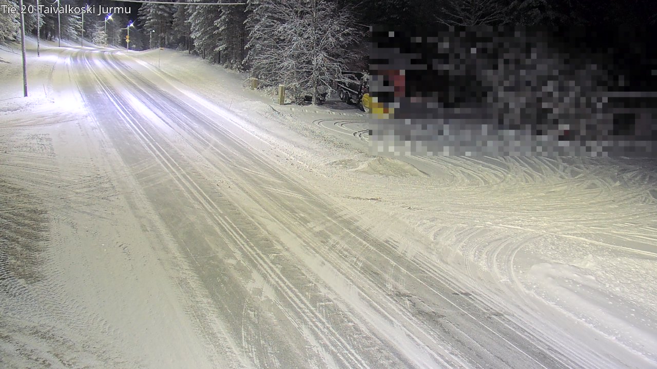 Weather Camera Image Väg 20 Taivalkoski, Jurmu, Taivalkoski, Pohjois-Pohjanmaa