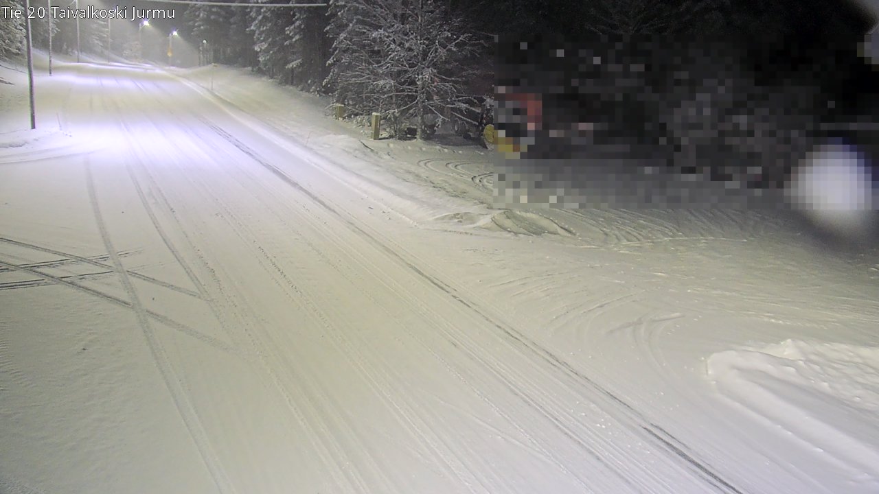 Weather Camera Image Väg 20 Taivalkoski, Jurmu, Taivalkoski, Pohjois-Pohjanmaa