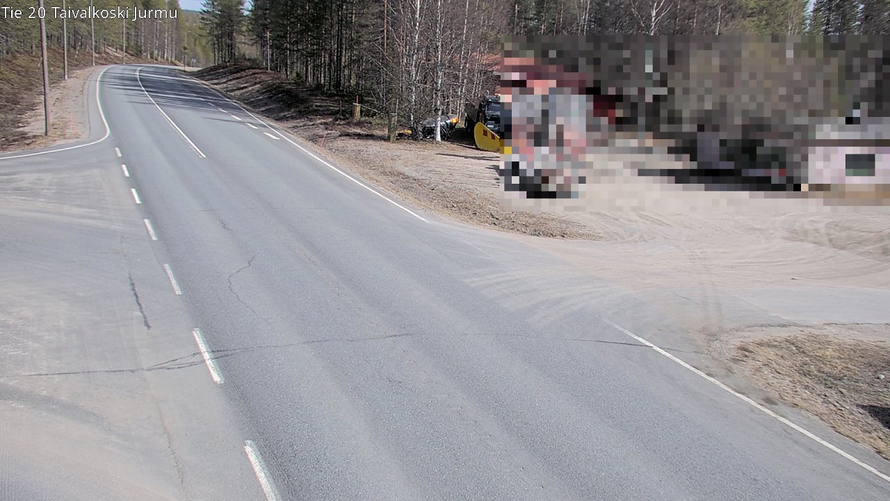 Weather Camera Image Road 20 Taivalkoski, Jurmu, Taivalkoski, Pohjois-Pohjanmaa