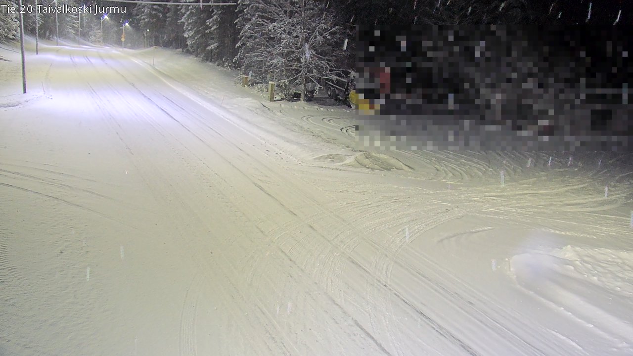 Weather Camera Image Väg 20 Taivalkoski, Jurmu, Taivalkoski, Pohjois-Pohjanmaa