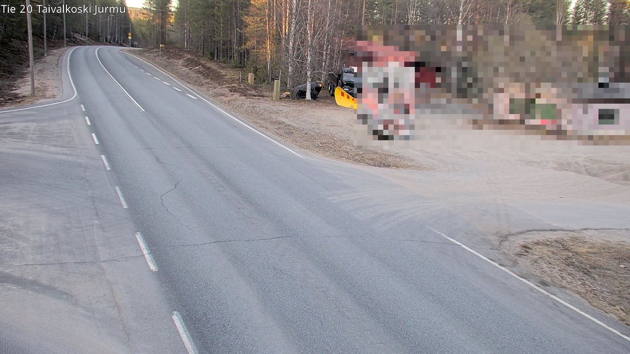 Weather Camera Image Road 20 Taivalkoski, Jurmu, Taivalkoski, Pohjois-Pohjanmaa