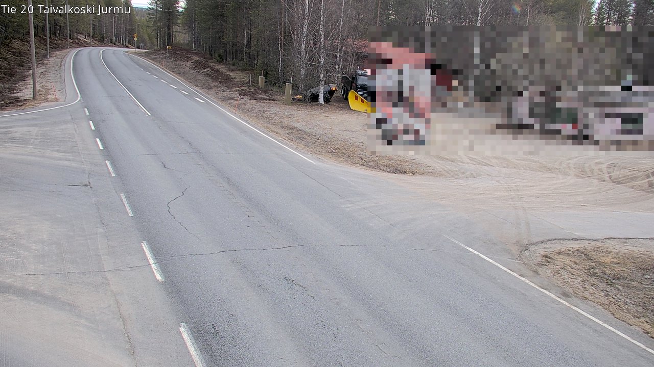 Weather Camera Image Road 20 Taivalkoski, Jurmu, Taivalkoski, Pohjois-Pohjanmaa