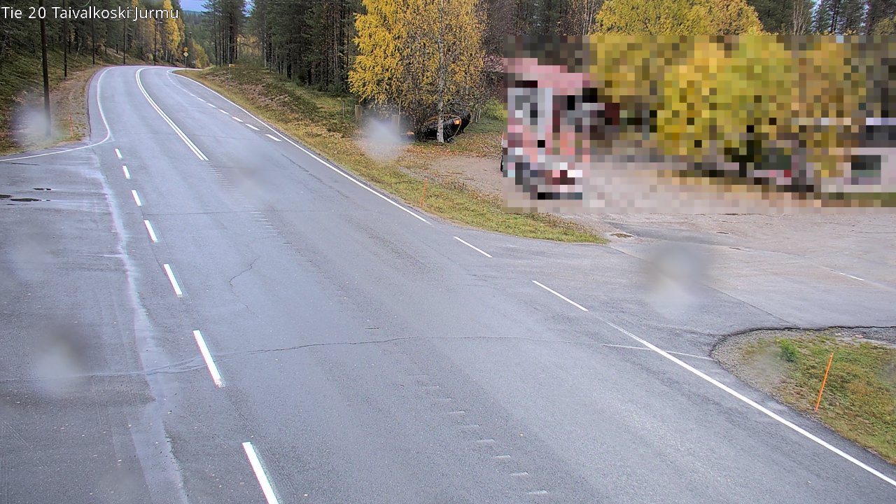 Weather Camera Image Väg 20 Taivalkoski, Jurmu, Taivalkoski, Pohjois-Pohjanmaa