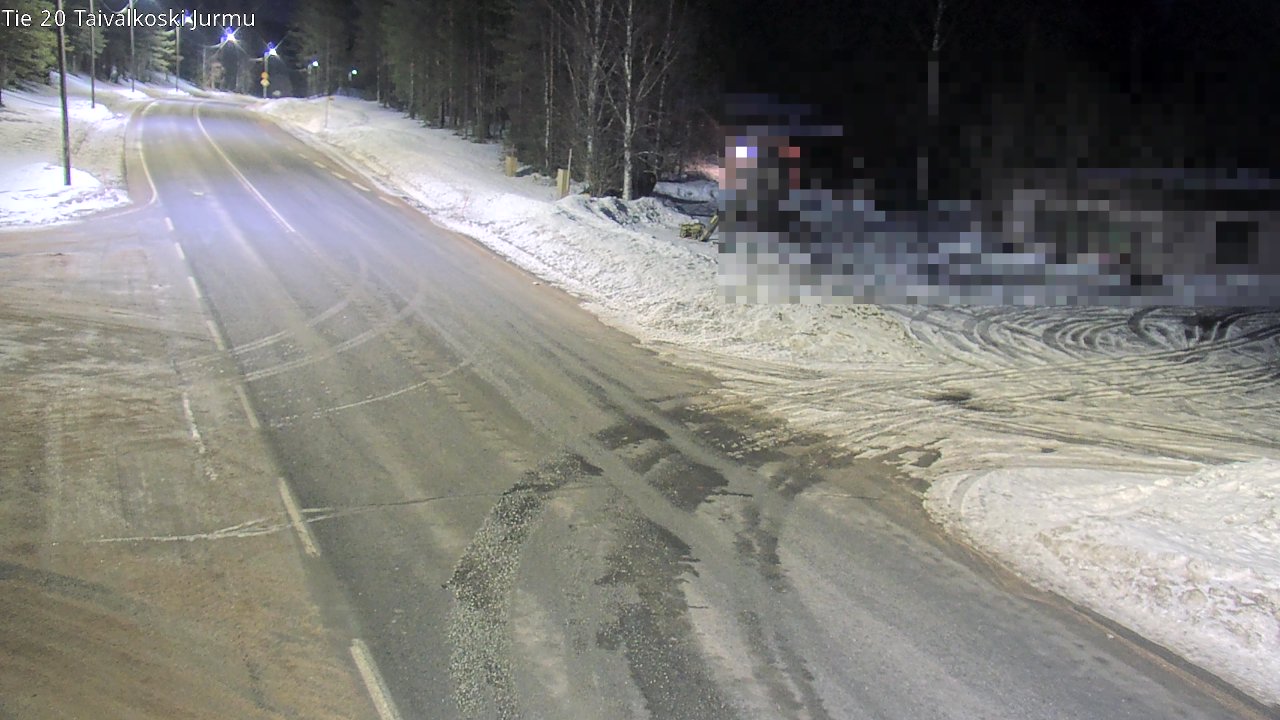 Weather Camera Image Road 20 Taivalkoski, Jurmu, Taivalkoski, Pohjois-Pohjanmaa