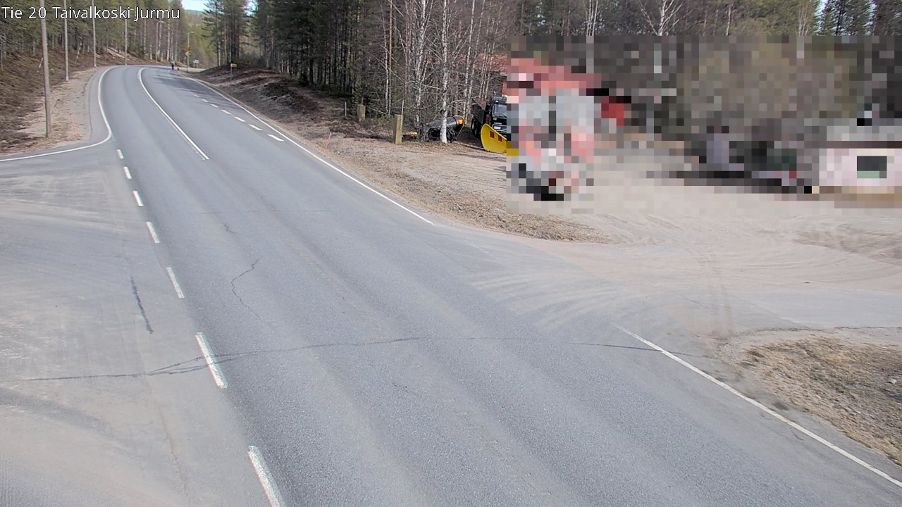 Weather Camera Image Road 20 Taivalkoski, Jurmu, Taivalkoski, Pohjois-Pohjanmaa
