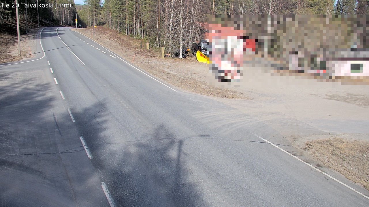 Weather Camera Image Road 20 Taivalkoski, Jurmu, Taivalkoski, Pohjois-Pohjanmaa