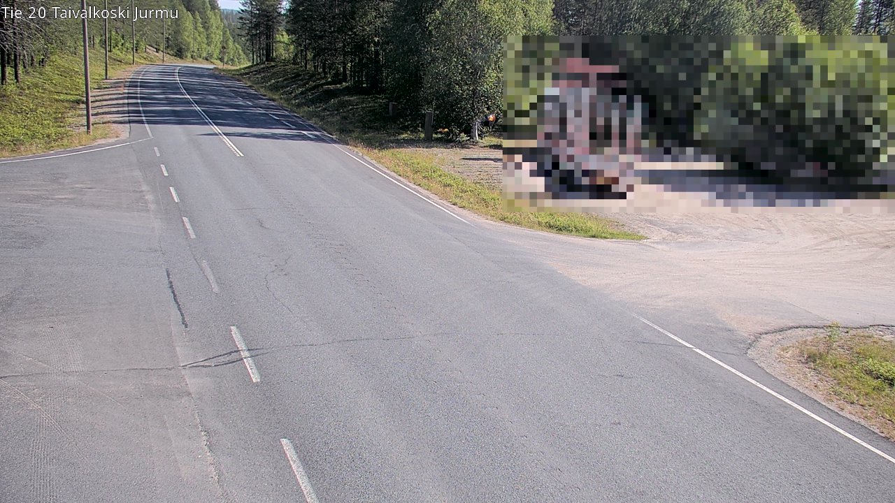 Weather Camera Image Väg 20 Taivalkoski, Jurmu, Taivalkoski, Pohjois-Pohjanmaa