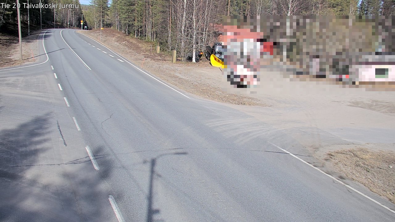 Weather Camera Image Road 20 Taivalkoski, Jurmu, Taivalkoski, Pohjois-Pohjanmaa