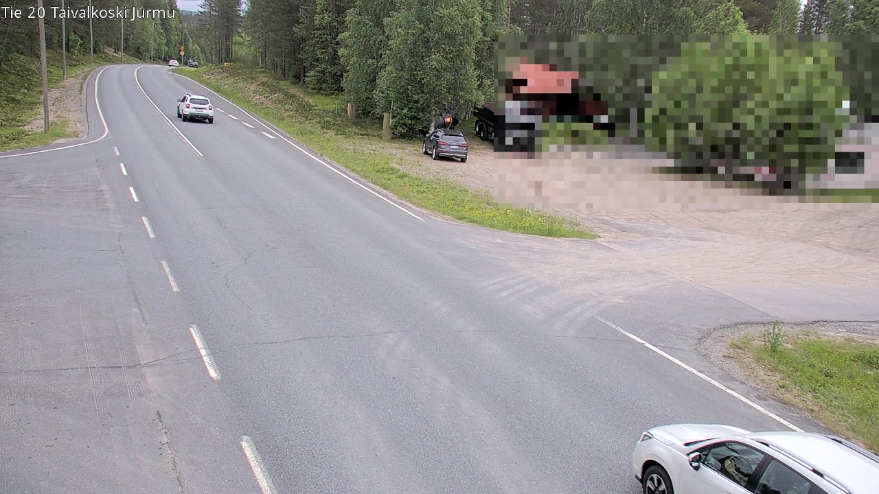 Weather Camera Image Väg 20 Taivalkoski, Jurmu, Taivalkoski, Pohjois-Pohjanmaa