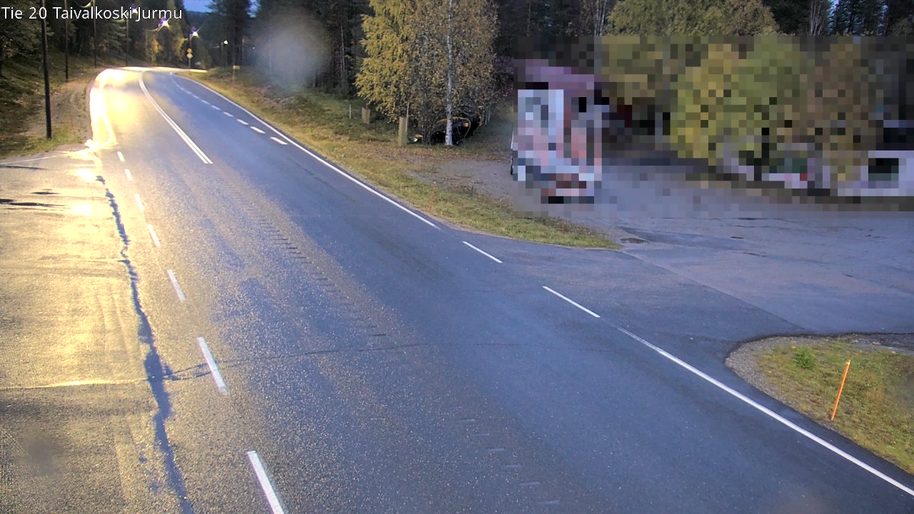 Weather Camera Image Väg 20 Taivalkoski, Jurmu, Taivalkoski, Pohjois-Pohjanmaa