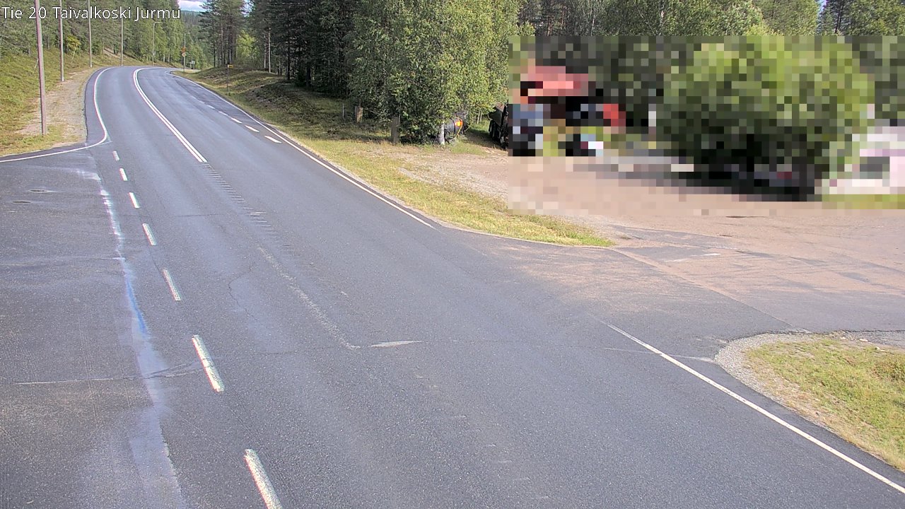Weather Camera Image Väg 20 Taivalkoski, Jurmu, Taivalkoski, Pohjois-Pohjanmaa
