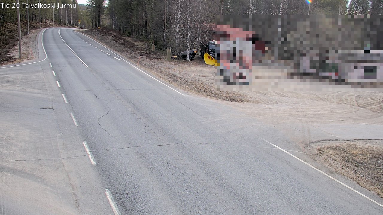 Weather Camera Image Road 20 Taivalkoski, Jurmu, Taivalkoski, Pohjois-Pohjanmaa