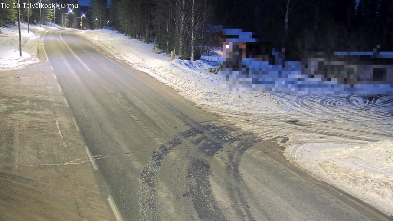 Weather Camera Image Road 20 Taivalkoski, Jurmu, Taivalkoski, Pohjois-Pohjanmaa
