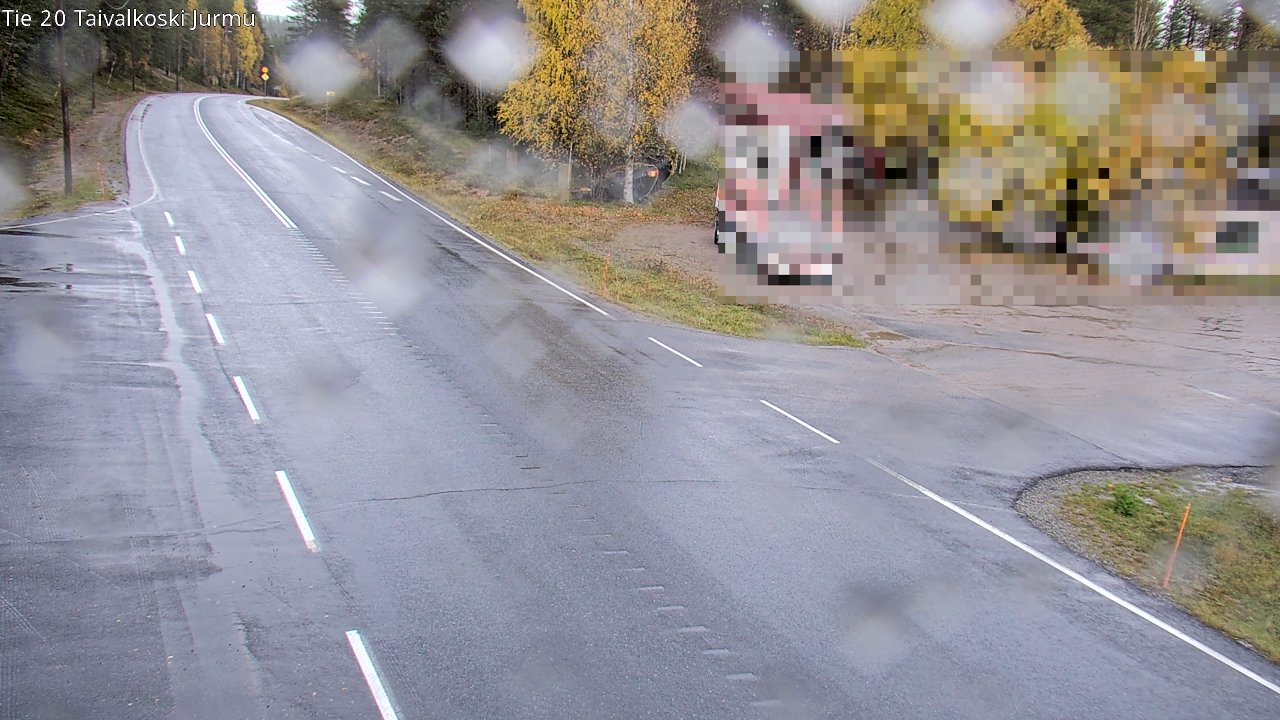 Weather Camera Image Väg 20 Taivalkoski, Jurmu, Taivalkoski, Pohjois-Pohjanmaa
