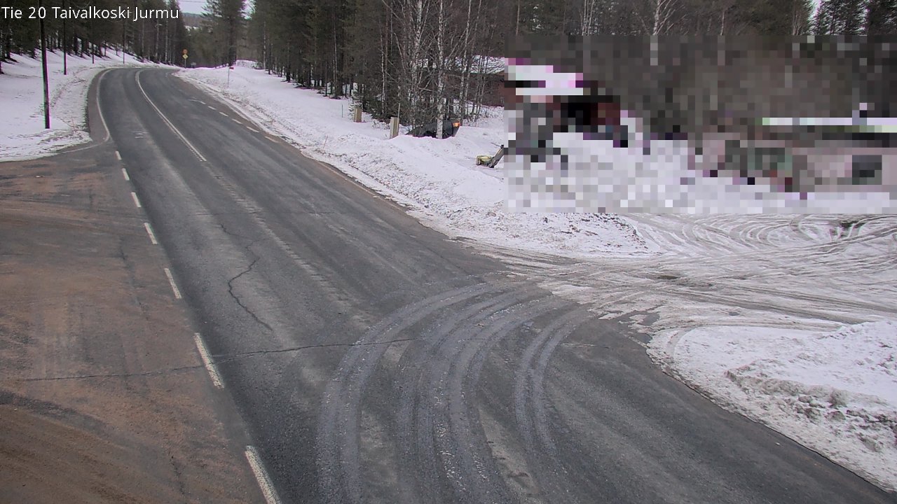 Weather Camera Image Road 20 Taivalkoski, Jurmu, Taivalkoski, Pohjois-Pohjanmaa