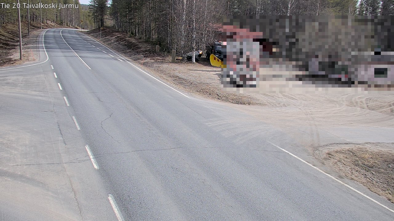 Weather Camera Image Road 20 Taivalkoski, Jurmu, Taivalkoski, Pohjois-Pohjanmaa