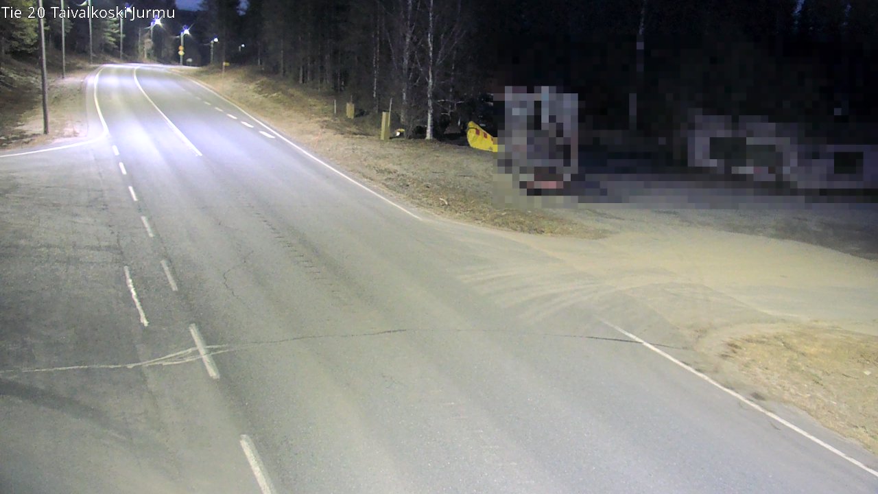 Weather Camera Image Road 20 Taivalkoski, Jurmu, Taivalkoski, Pohjois-Pohjanmaa