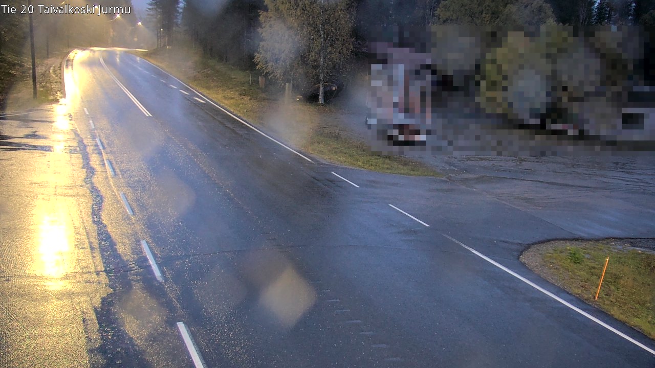 Weather Camera Image Väg 20 Taivalkoski, Jurmu, Taivalkoski, Pohjois-Pohjanmaa