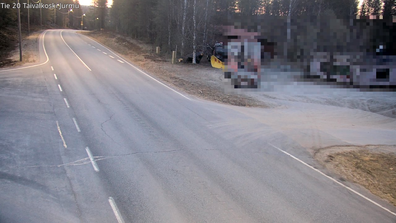 Weather Camera Image Road 20 Taivalkoski, Jurmu, Taivalkoski, Pohjois-Pohjanmaa