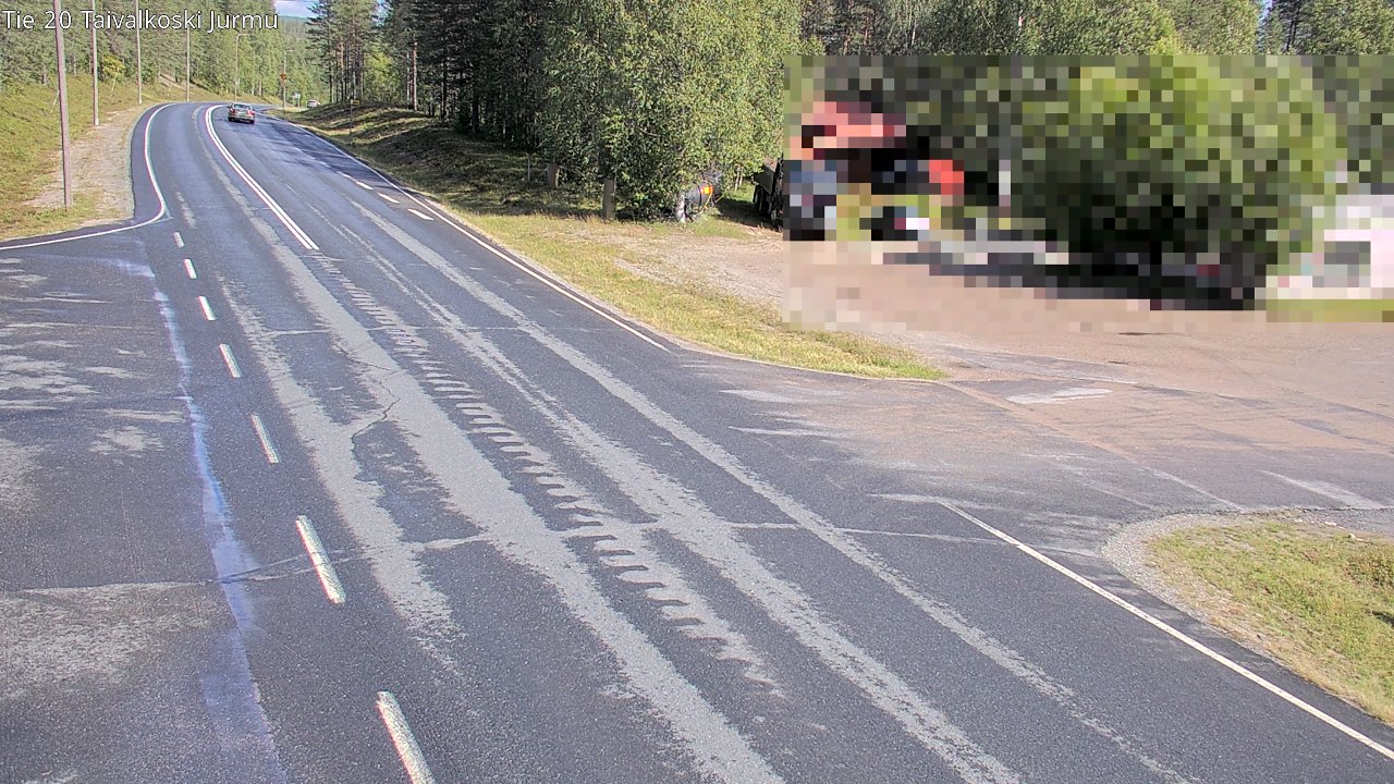 Weather Camera Image Väg 20 Taivalkoski, Jurmu, Taivalkoski, Pohjois-Pohjanmaa