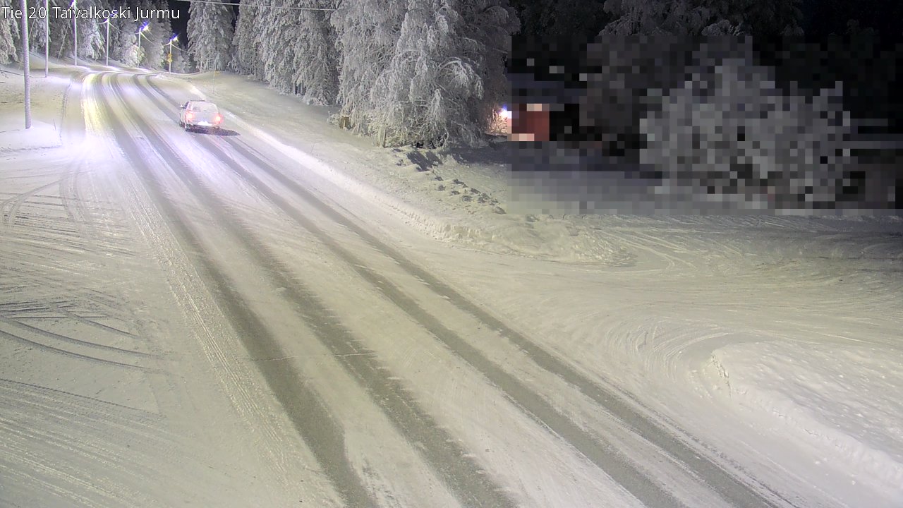 Weather Camera Image Road 20 Taivalkoski, Jurmu, Taivalkoski, Pohjois-Pohjanmaa