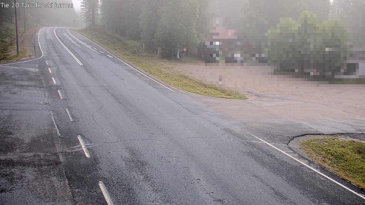 Weather Camera Image Road 20 Taivalkoski, Jurmu, Taivalkoski, Pohjois-Pohjanmaa