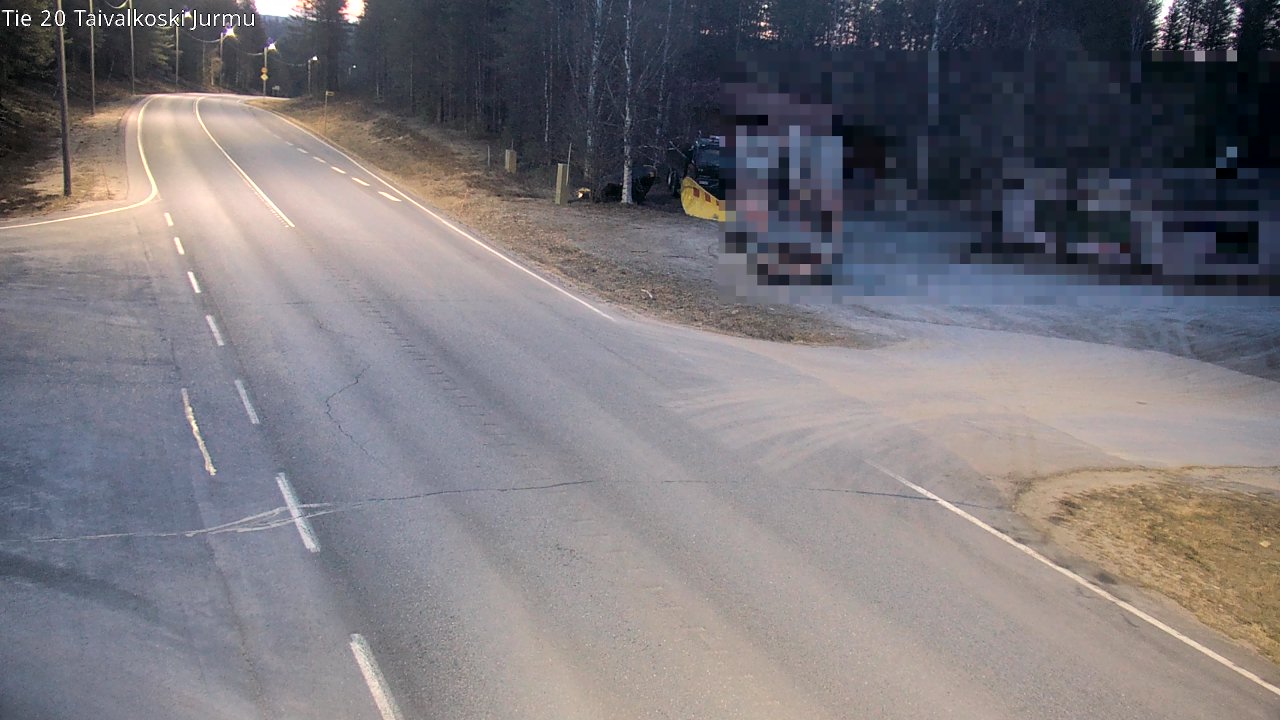 Weather Camera Image Road 20 Taivalkoski, Jurmu, Taivalkoski, Pohjois-Pohjanmaa