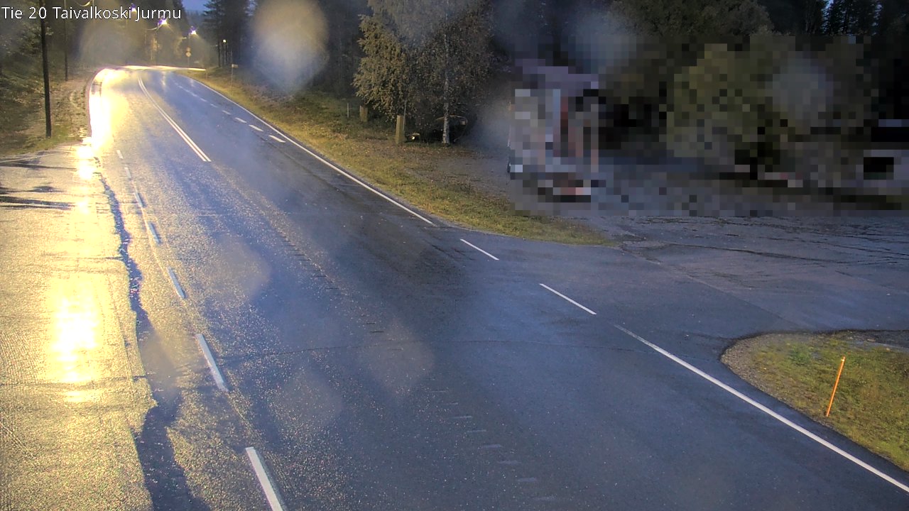 Weather Camera Image Väg 20 Taivalkoski, Jurmu, Taivalkoski, Pohjois-Pohjanmaa