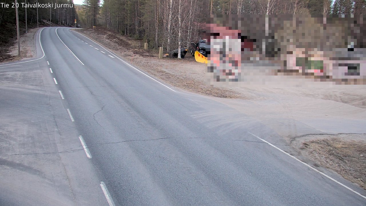 Weather Camera Image Road 20 Taivalkoski, Jurmu, Taivalkoski, Pohjois-Pohjanmaa
