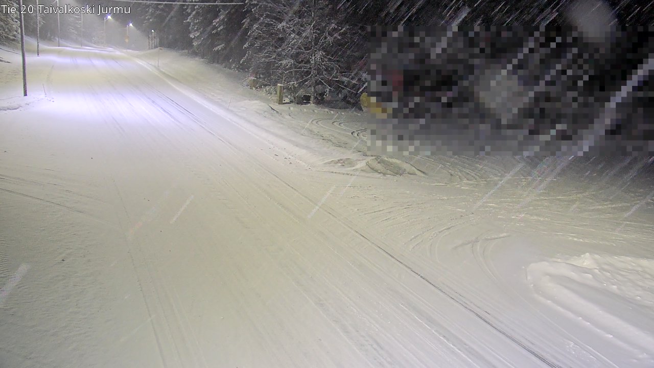 Weather Camera Image Väg 20 Taivalkoski, Jurmu, Taivalkoski, Pohjois-Pohjanmaa
