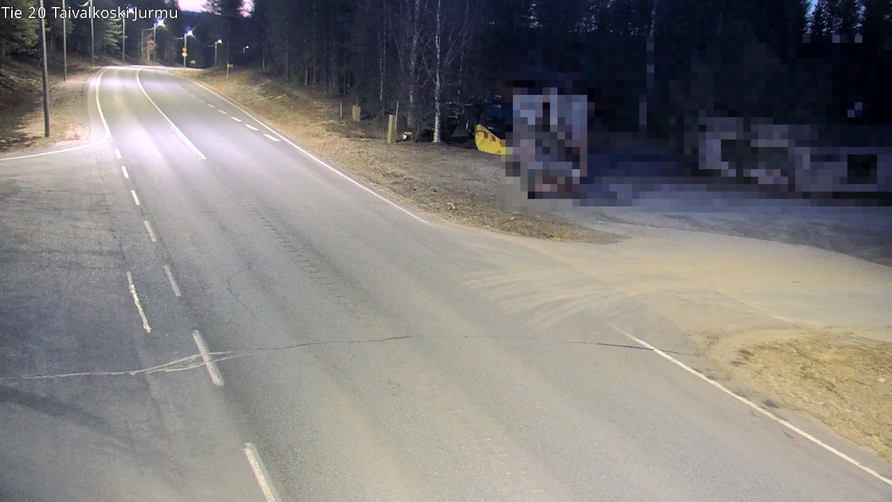 Weather Camera Image Road 20 Taivalkoski, Jurmu, Taivalkoski, Pohjois-Pohjanmaa