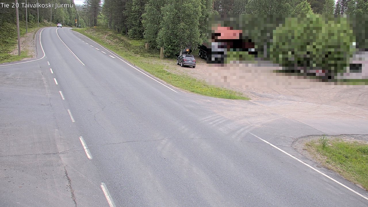 Weather Camera Image Väg 20 Taivalkoski, Jurmu, Taivalkoski, Pohjois-Pohjanmaa