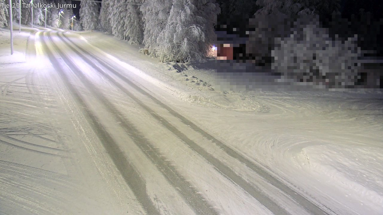 Weather Camera Image Road 20 Taivalkoski, Jurmu, Taivalkoski, Pohjois-Pohjanmaa