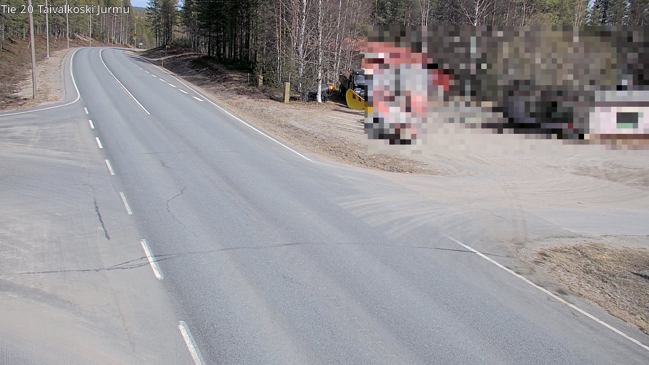 Weather Camera Image Road 20 Taivalkoski, Jurmu, Taivalkoski, Pohjois-Pohjanmaa